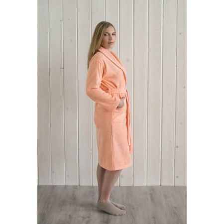 Women's shawl robe+kant, size 46, peach, Makra-1