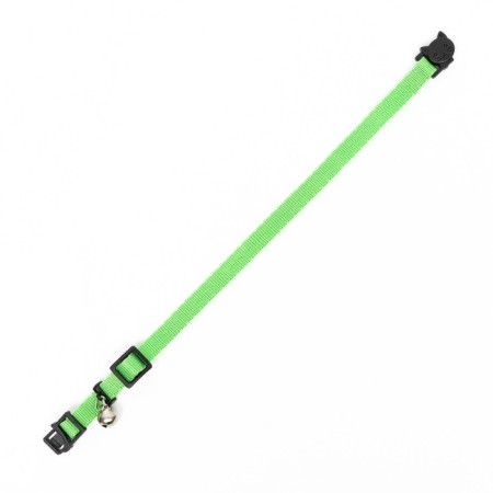 Fly collar with a bell, 30 x 1 cm, polyester, green-5
