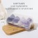 Makeup sponge, set - 8 pcs, increase when getting wet, purple color