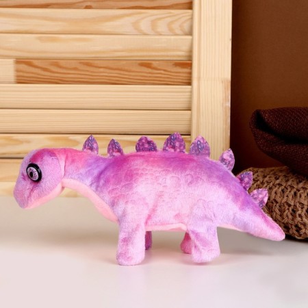 Soft musical toy "Dinosaurus", 27 cm, purple color-2
