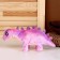 Soft musical toy "Dinosaurus", 27 cm, purple color