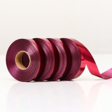Lent for decor and gifts, metallized, burgundy, 2 x 45 m
