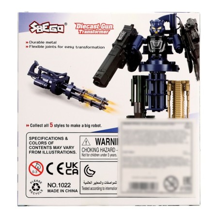 Minigan robot, transformed with metal elements-12