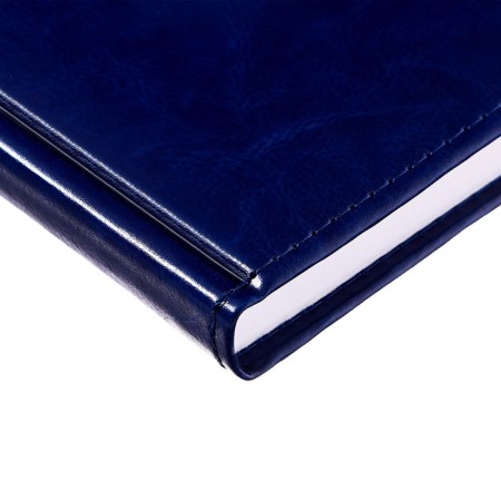 Diary of Leduced A5, 160 sheets of Nebraska, covering artificial leather, corner perforation, blue-13