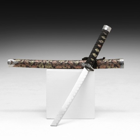 Souvenir weapon "Katana", black scabbard with patterns in the form of a dragon, 70 cm