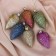 Jewelry decoration "cones" (set 6 pcs) 3.5x6.5 cm, mix