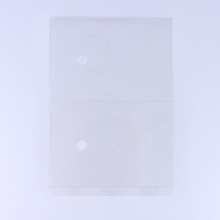 Gift box for flowers with a vase and PVC windows folding, packaging, "lavender", 16 x 23 x 16 cm-4