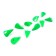 Cargo bullet-excentric stained collapsible Yaman 10 pcs., 40 g, green