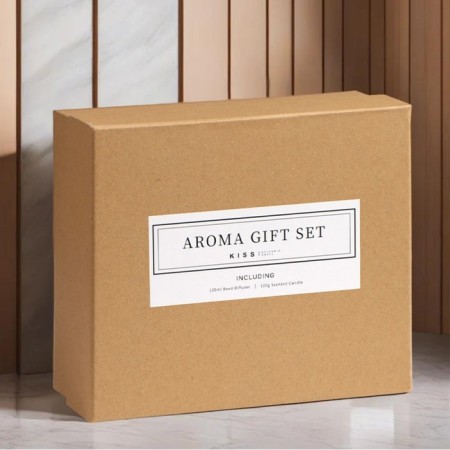 Gift set: diffuser 120 ml, aromatic candle, 120 grams, red pomelo-4