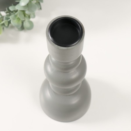 Summary tree for 1 candle "Ellipas" gray 9.8x9.8x24 cm-1