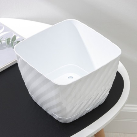 Pot with the pallet "Classic", 4.5 l, white color-1