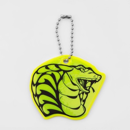 The reflective element "Cobra head", bilateral, 6.2 × 5.7 cm, color mix-2