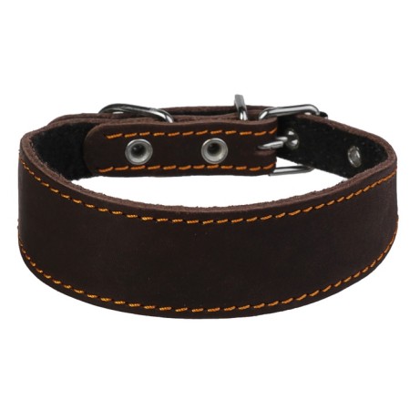Leather collar for a leurate, dachshunds with synthetic winterizer, 25-32 x 3/1.5 cm, mix