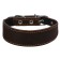 Leather collar for a leurate, dachshunds with synthetic winterizer, 25-32 x 3/1.5 cm, mix