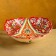 Rishtan ceramics "Flowers", 26 cm, red