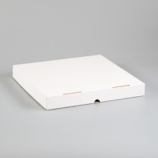Pizza box, white, 33 x 33 x 4 cm