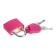 The castle of a hinged suitcase, small, pink