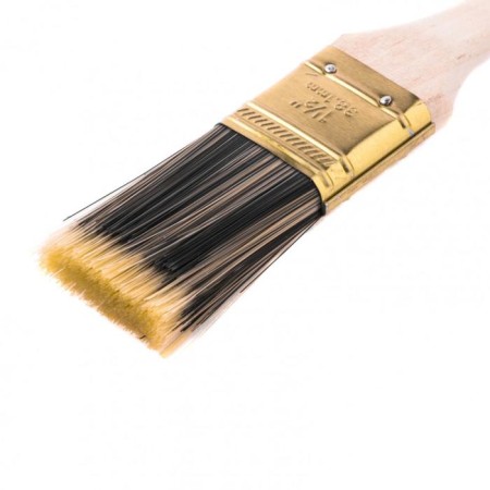 Brush flat MTX 83218, Golden, artificial bristles, wooden pen, 1.5 "-1