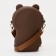 Bag's bag with lightning, brown color/black
