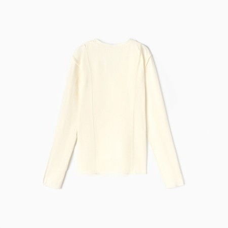 T -shirt with DL. Sleeve (longshit) mit, p. 46, milk-3