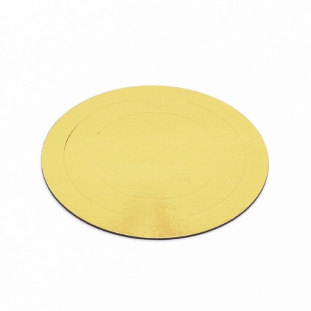 Confectionery substrate, under the cake, gold-white, 26 cm, 3.2 mm-1