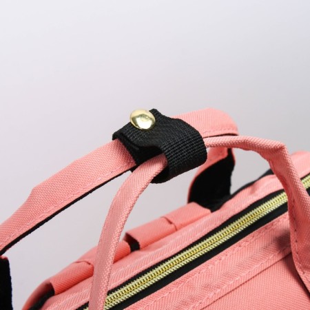 Women's backpack with thermal carman, thermal drum - portfolio, pink color-1
