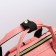 Women's backpack with thermal carman, thermal drum - portfolio, pink color