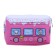 Penal soft, 1 department, 100 x 180 x 80 mm, voluminous "bus with kittens", pink