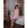 Bathwood set, size 78x145 cm, pink color