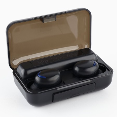 Headphones are wireless, black, VBT 1.2, 7.5 x 4.8 cm.-2