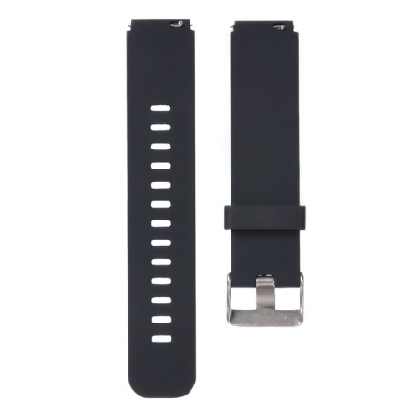18 mm watch strap, with quick-detachable studs, silicone, L-21.5 cm, black-2