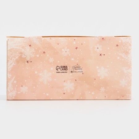 Box for Capcake "Winter Flowers", 8 x 16 x 11.5 cm, New Year-5