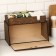 Bread a wooden bread with a stand under spices, 35.6 x 20.4 x 24.8 cm, wenge