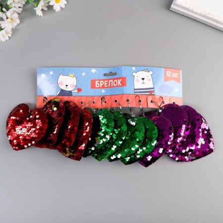 Tector Tekstil Payetki "Heart" mix 9x8 cm-10