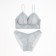 Lower linen women: top and panties, color gray-blue, size 42-44