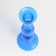 Glass Glass for 1 candle "Physalis" Transparent blue 8x8x21 cm