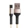 BYZ BC-025, Type-C cable-USB, 5 A, 1.2 m, PD, nylon, golden