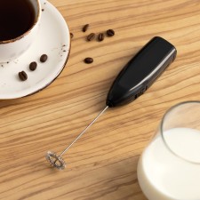 Mini-Mixer for cappuccino Luazon LMR-07, from 2AA not in set., Black color