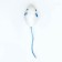 A toy for cats "Mouse with cat mint", 5 cm, white