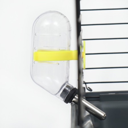 Drill for rodents with a metal nose, 60 ml, transparent with yellow mount-3