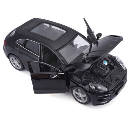 BBURAGO Porsche Macan, Die-Cast, 1:24, opening doors, black color-5