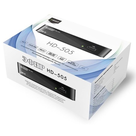 Digital TV prefix DVB-T2 signal Ether HD-505 black-1