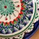 Plate of the Rishtan ceramics "Flowers", blue, flat, 15 cm, mix