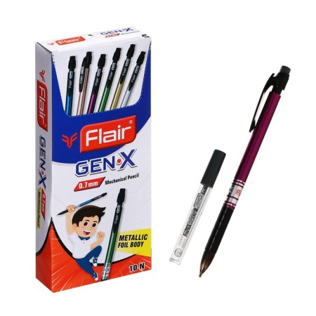 Mechanical pencil 0.7 mm, Flair Gen X, + Grifles