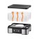 Drywall for vegetables and fruits KitFort KT-1958, 450 W, 5 tiers, timer, silver-black