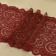 Lace elastic fabric, 180 mm × 2.7 ± 0.5 m, burgundy color