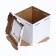 Box for the cake, with a window, white, 30 x 30 x 30 cm