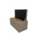 Puff with a lid and weighting, 800 × 400 × 420 mm, Vital velor, Sand color