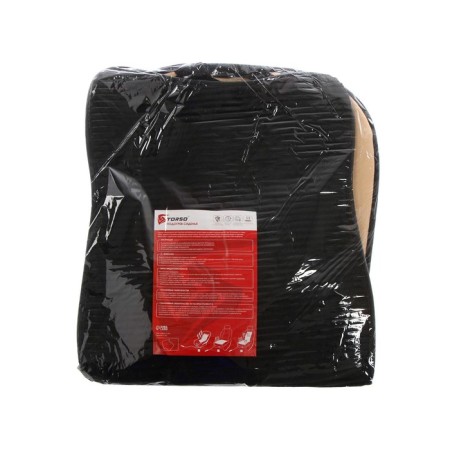 Torso heated cape, 12 V, regulator, wire 120 cm, velor, black-8