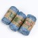 Yarn "Golden Fiber Jute" 100% jute 50m/50g set 3pcs (blue)